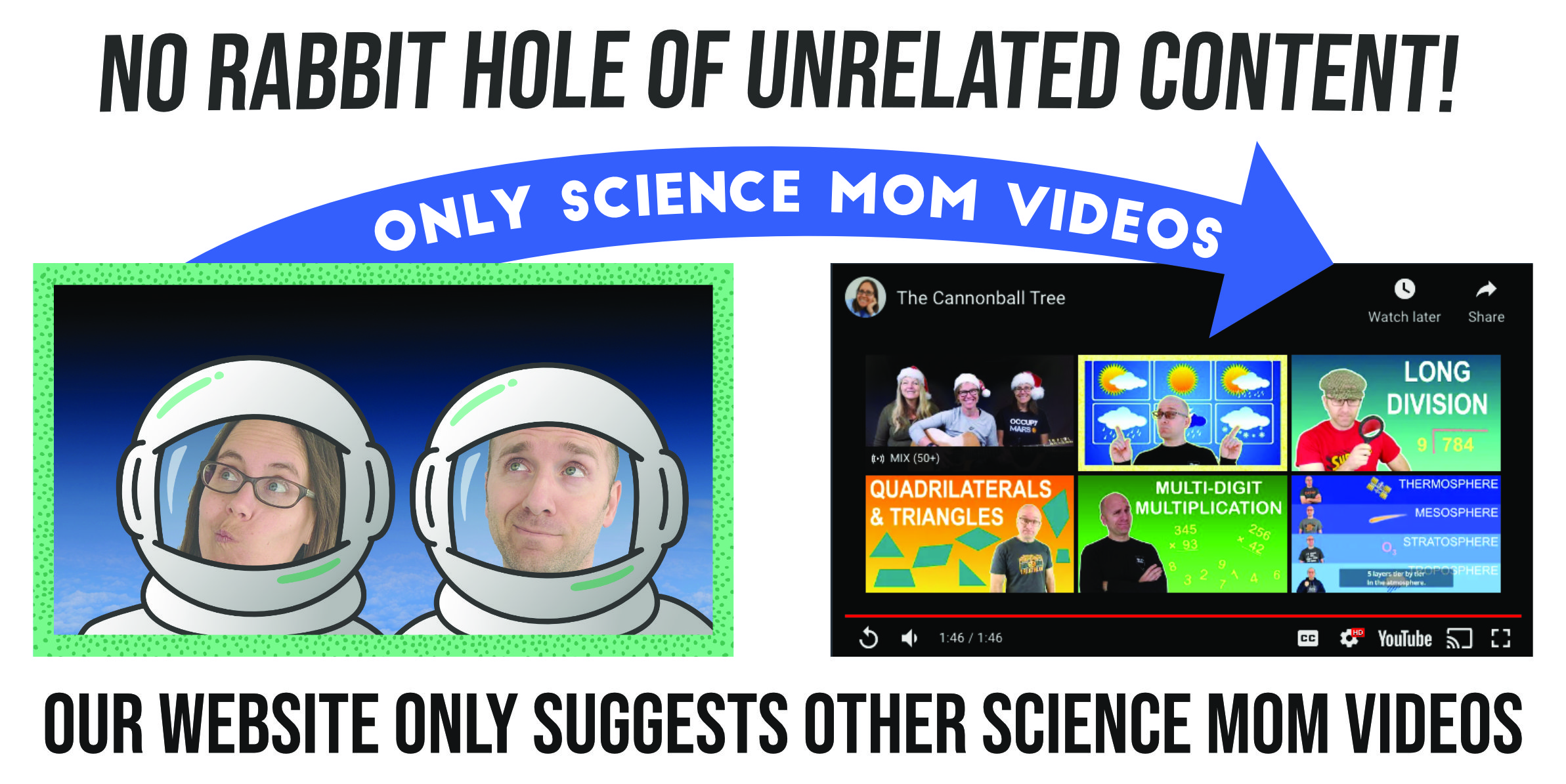 An image showing that this site only recommends other videos on this site